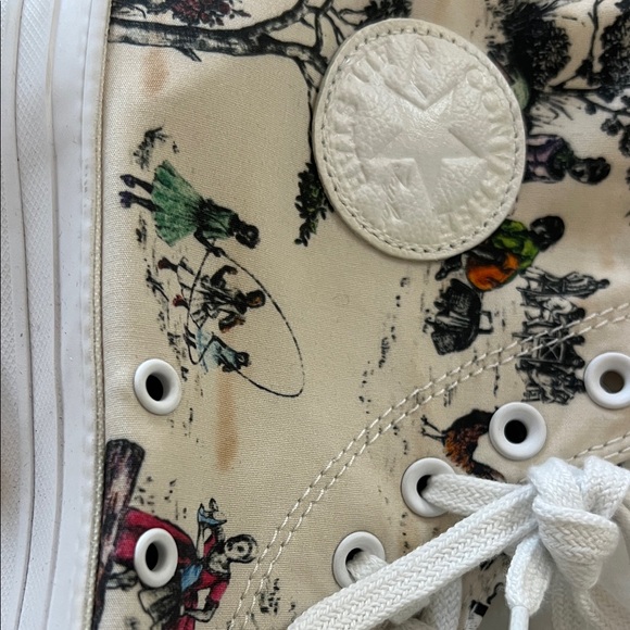 Converse x Sheila Bridges Harlem Toile high tops - Cream - Picture 3 of 10